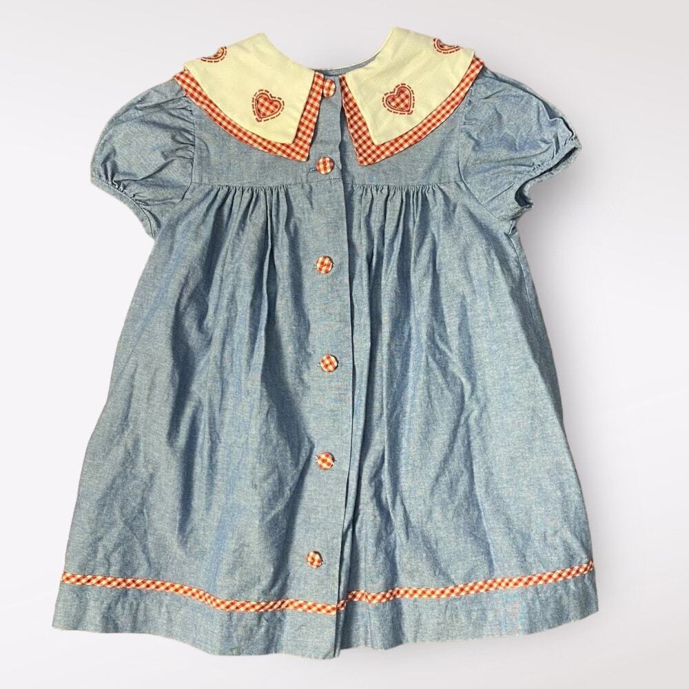 Bonnie Jean Vintage Buttoned Heart Dress‎ Size 4T
